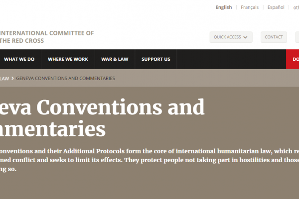 Geneva Conventions and Commentaries