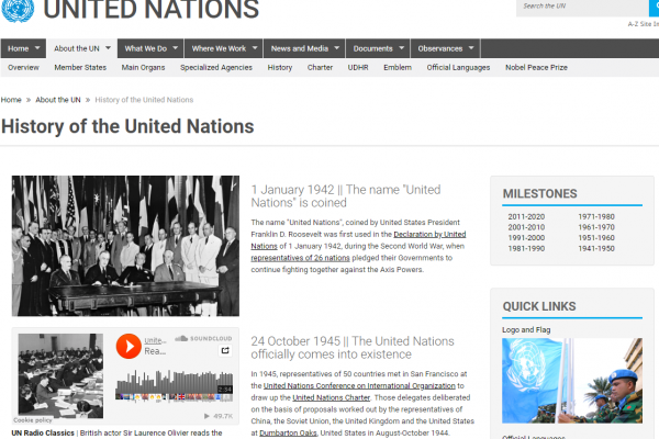History of the United Nations