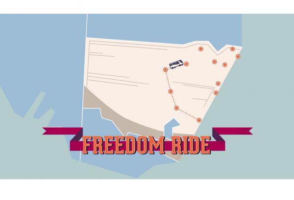 Freedom rides map